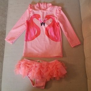 Two piece rash guard set